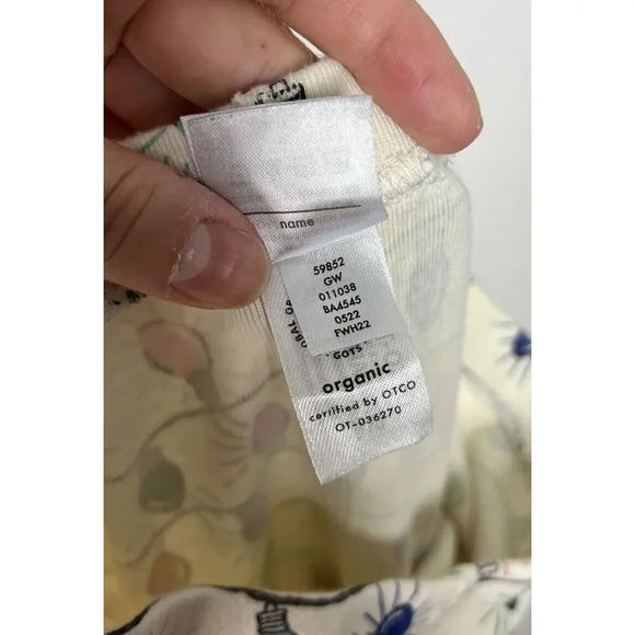 Hanna Andersson Holiday Long John Pajama Set Bright Bulbs Size 10 Child Kids - Picture 7 of 8